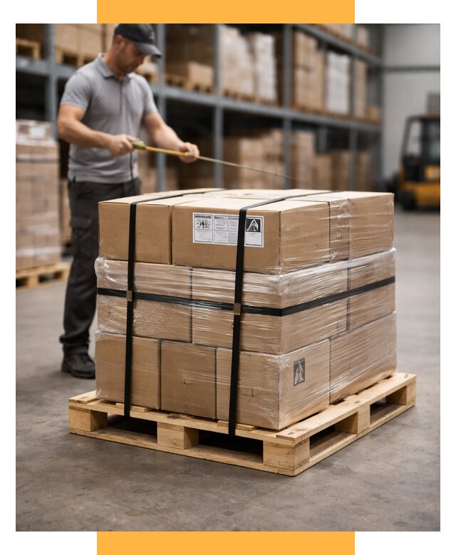 Упаковка и паллетирование грузов от 3571 р. | СетСервис-Брт