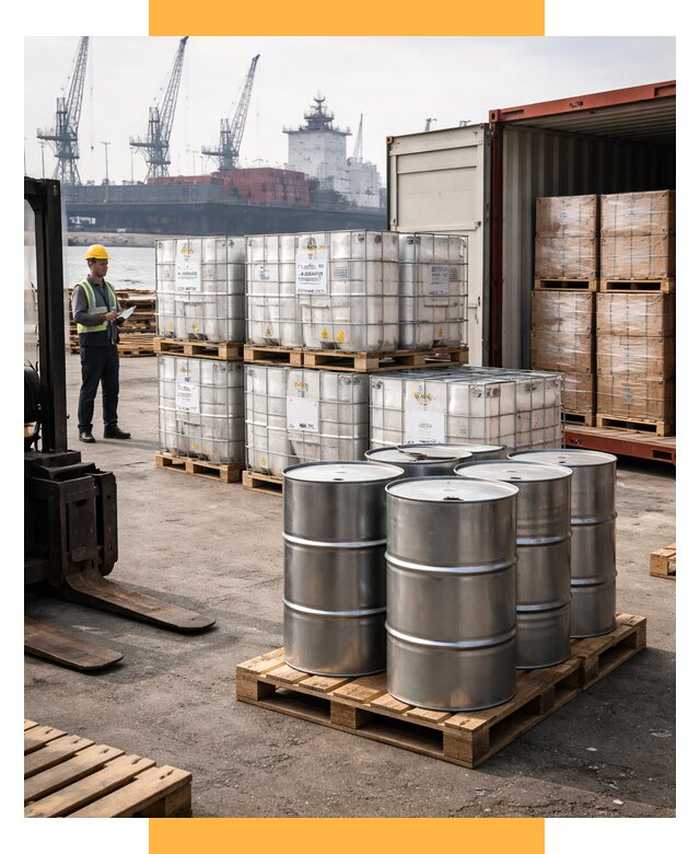 Доставка химического сырья из Индии от 255100 р. | СетСервис-Брт