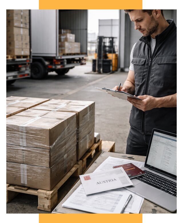 Доставка в Австрию от 66326 р. Логистика и экспорт СетСервис-Брт