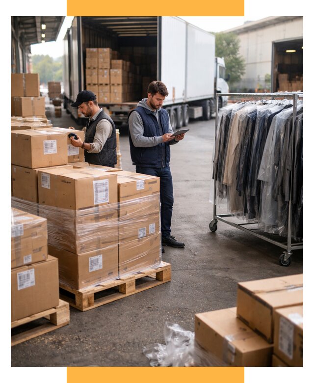 Перевозка и доставка одежды из Китая от 7653 р., СетСервис-Брт