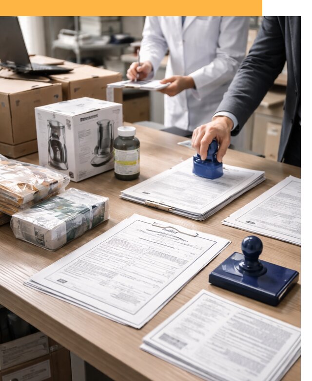 Сертификация импортных товаров от 12245 с таможенным сопровождением